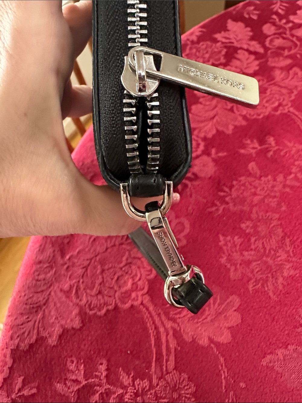 Michael Kors Black Signature Logo Wristlet/Wallet - Picture 3 of 4